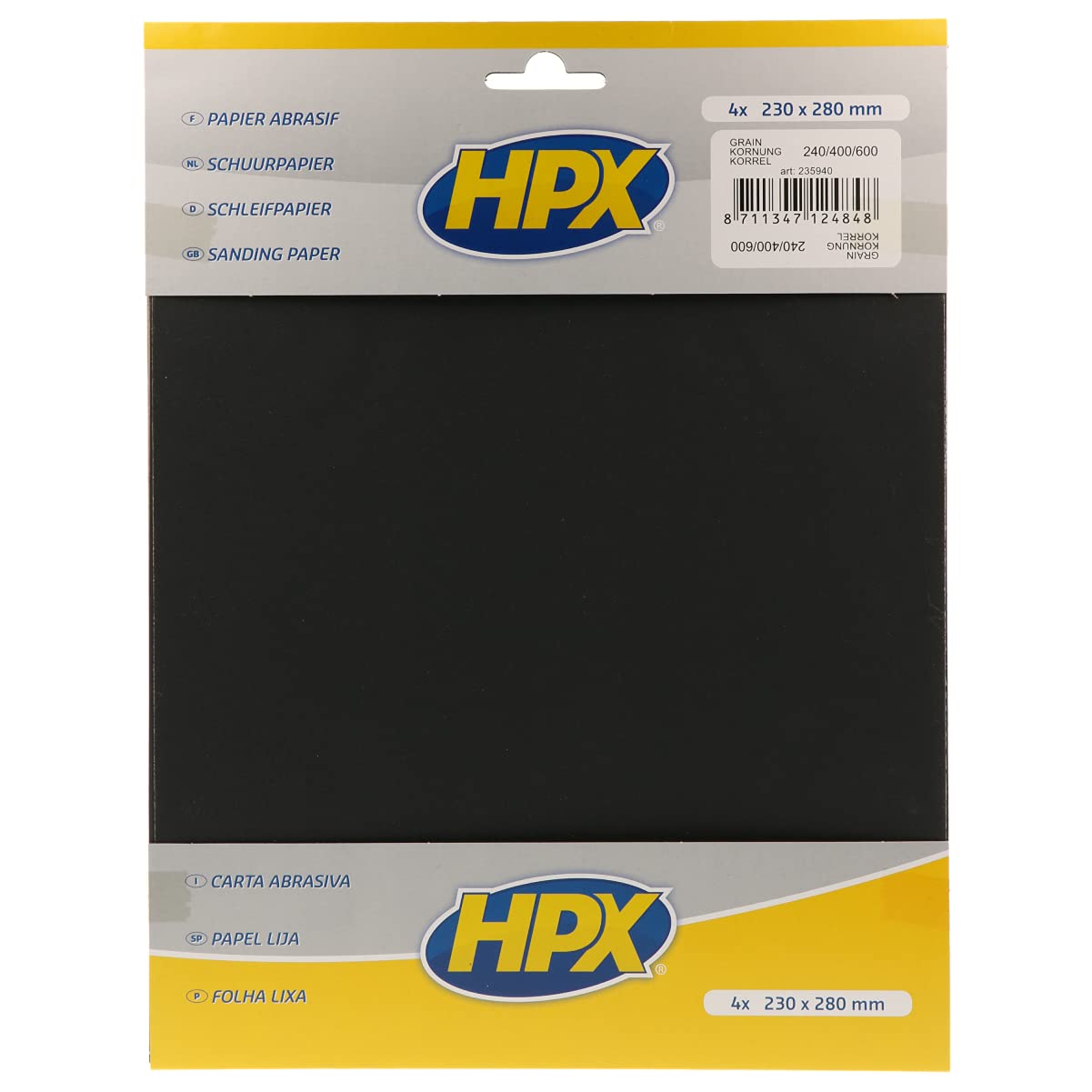 HPX 235940 Schleifpapier (Körnung 240/400/600) von HPX