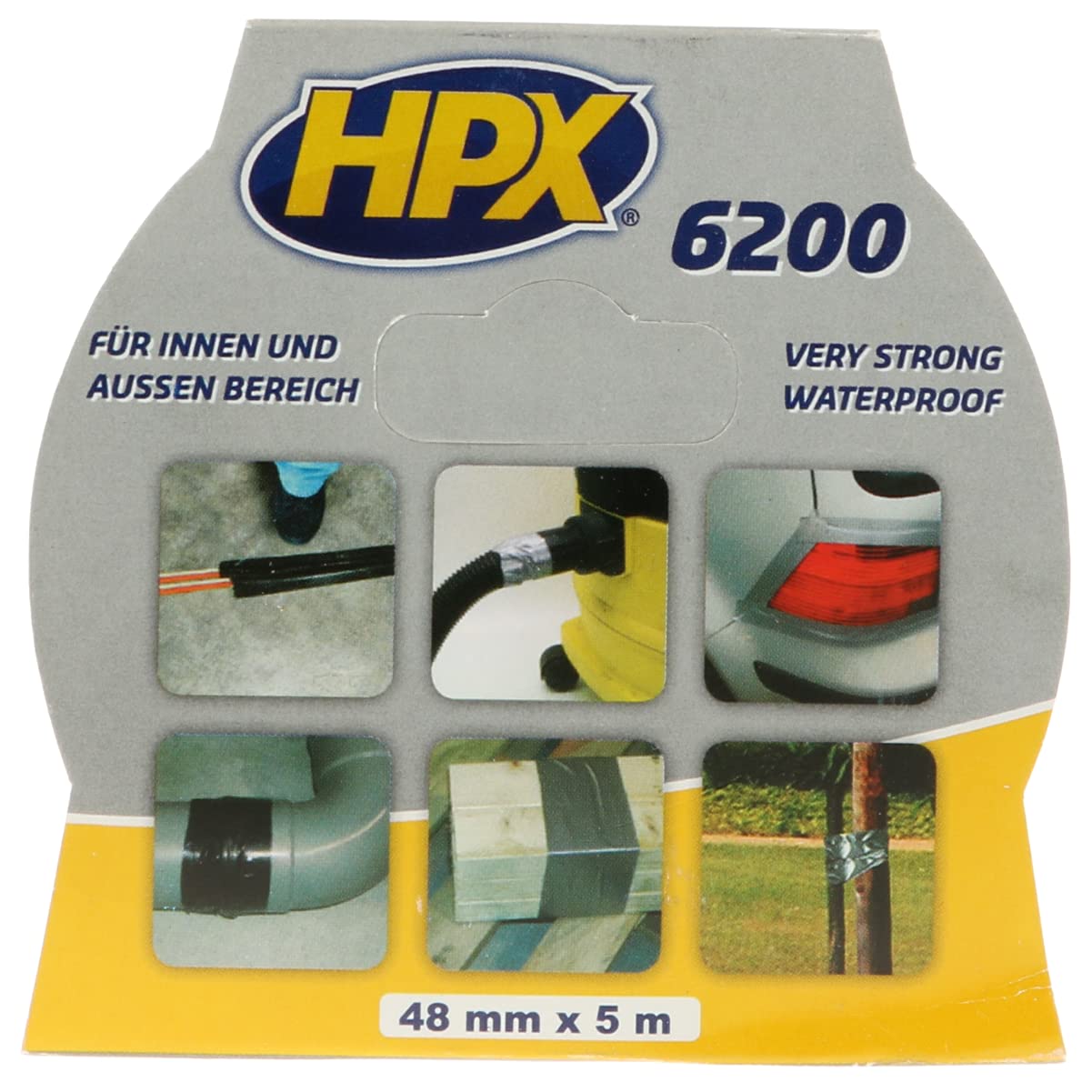 HPX CS5005 Panzerband 6200 schwarz 48 mm x 5 m HPX CS5005 Panzerband 6200 schwarz 48 mm x 5 m von HPX