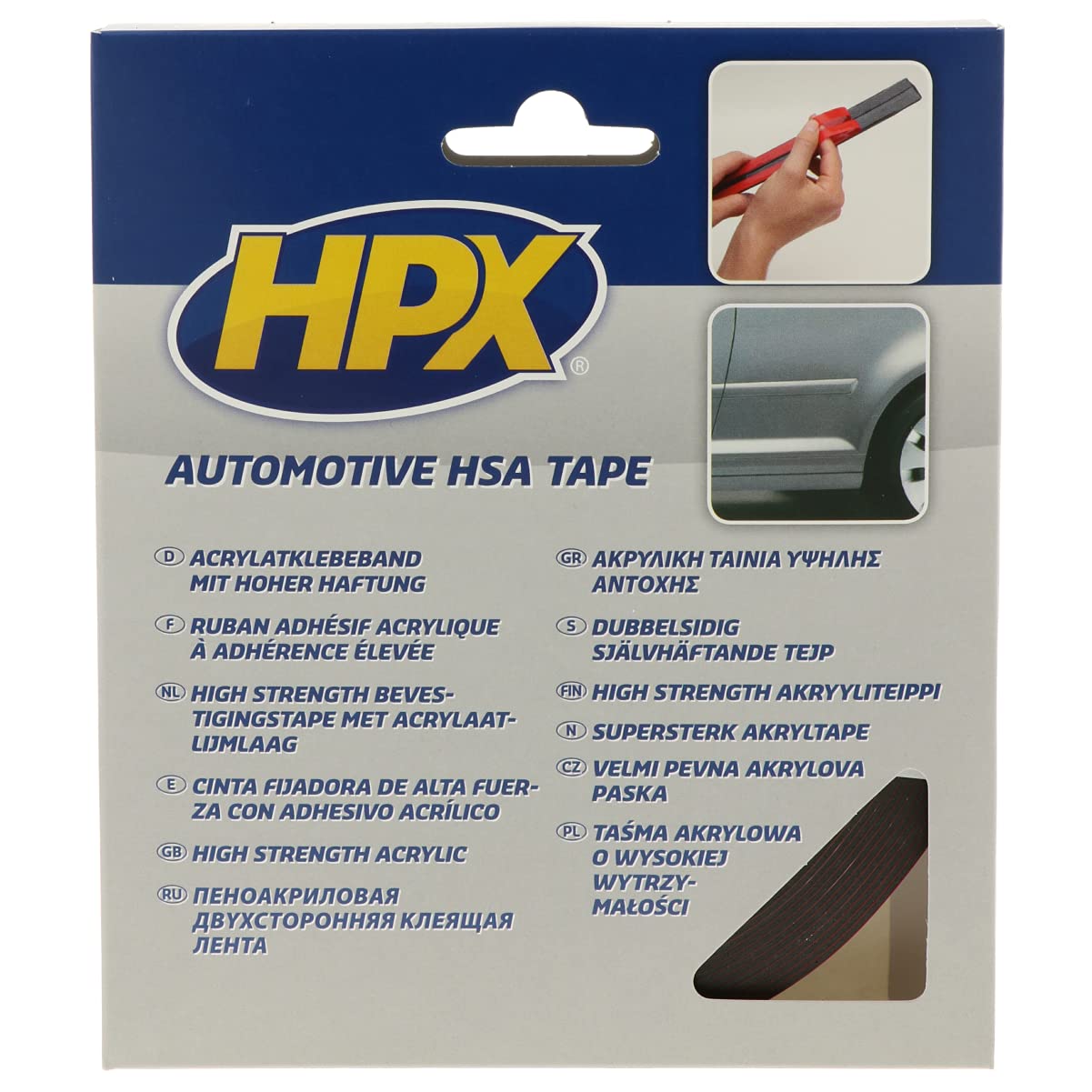 HPX HSA005 Montageband HSA doppelseitig anthrazit 19 mm x 10 m HPX HSA005 Montageband HSA doppelseitig anthrazit 19 mm x 10 m von HPX