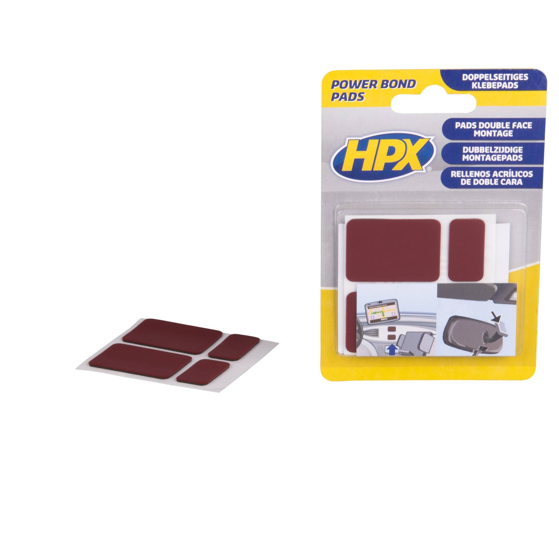 HPX Klebepads doppelseitig schwarz, 4 Stück HPX Klebepads doppelseitig schwarz, 4 Stück von HPX