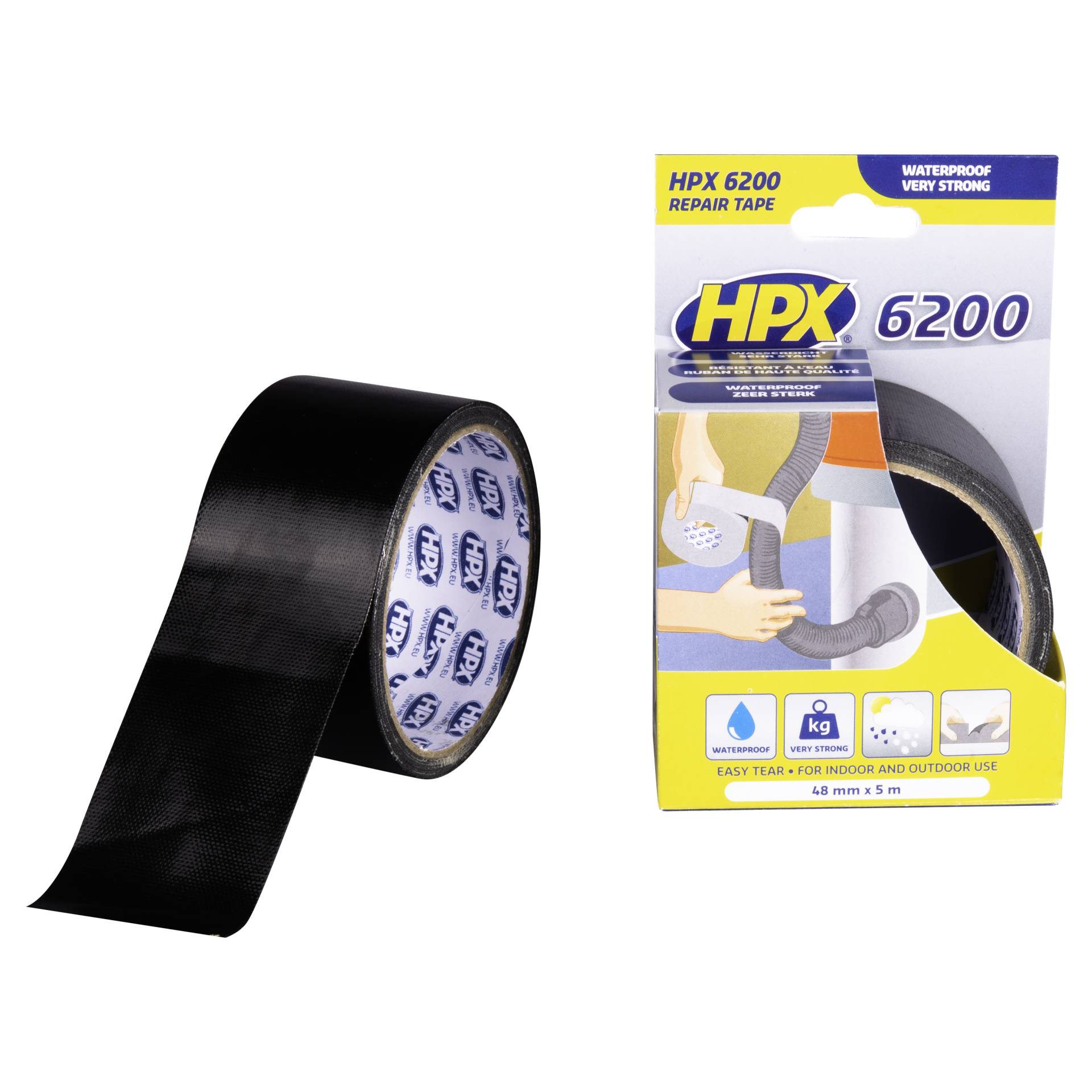 HPX Repair Tape schwarz 50 x 5000 mm HPX Repair Tape schwarz 50 x 5000 mm von HPX