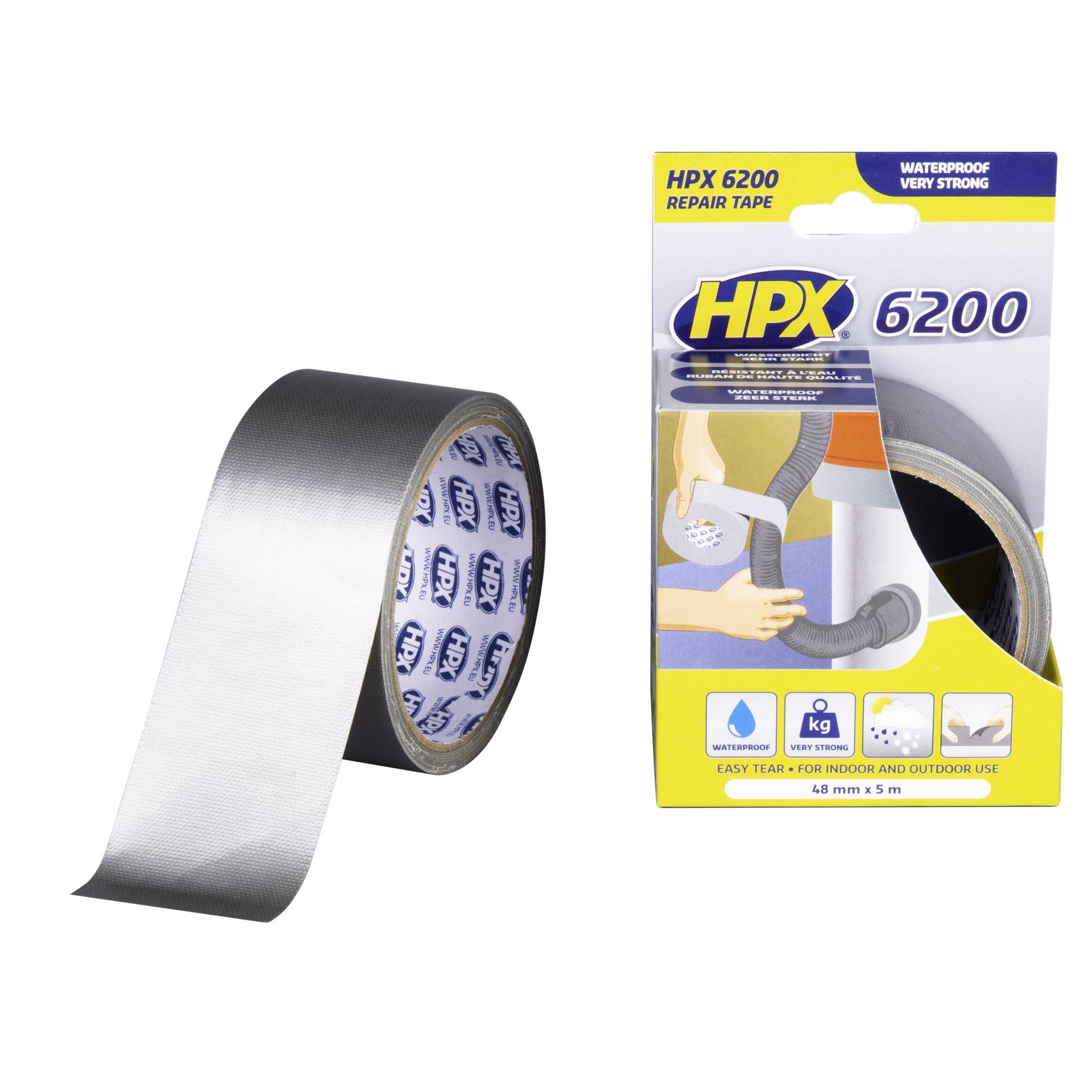 HPX Repairt Tape silber 50 x 5000 mm von HPX