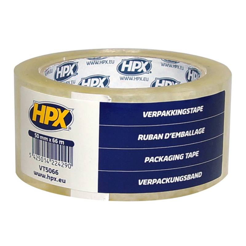 HPX VT5066 Verpackungsband transparent 50 mm x 66 m von HPX