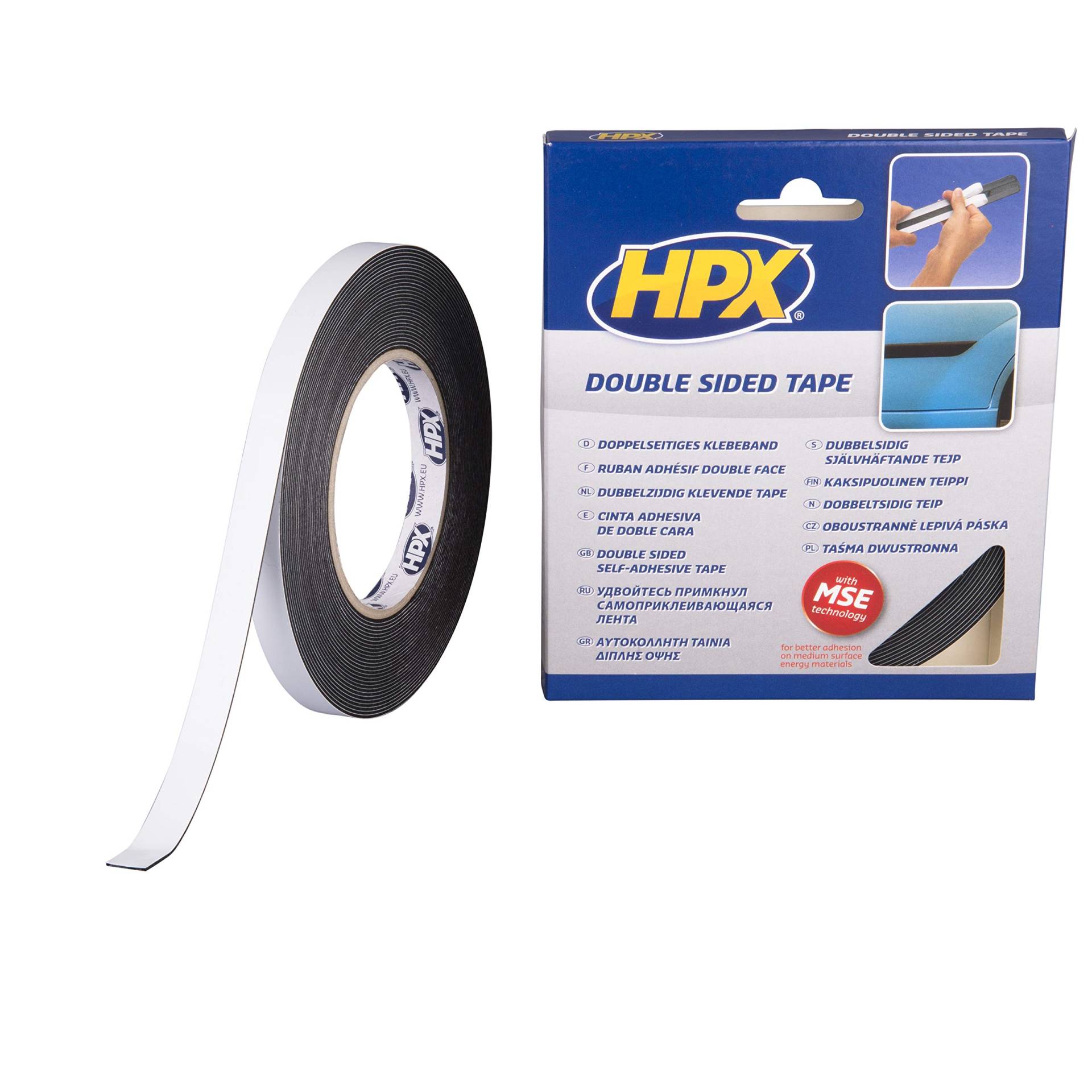 HPX ZC04 Montageband doppelseitig schwarz 12 mm x 10 m HPX ZC04 Montageband doppelseitig schwarz 12 mm x 10 m von HPX