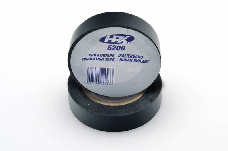 Rollo de cinta aislante para cables y terminales. 15mmx10m. Color negro HPX5200 von HPX