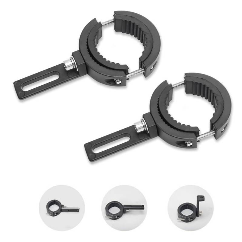 HQTS 2 Stück Motorrad Scheinwerfer Halterung Universelle Scheinwerfer Halterungen Motorrad-Lichthalterung, 38mm-60mm von HQTS