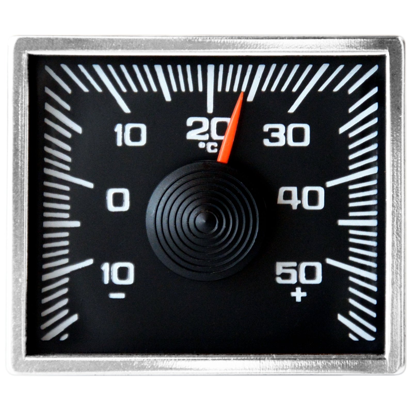 Justierbares Bimetall Thermometer mit Chromrand und Magnet Halter HR Art. 245 von HR-Autocomfort