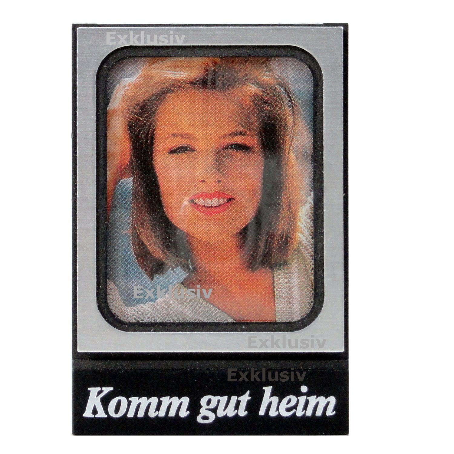KFZ Auto Bilderrahmen aus 1980 mit Halter KOMM GUT HEIM von HR-Autocomfort