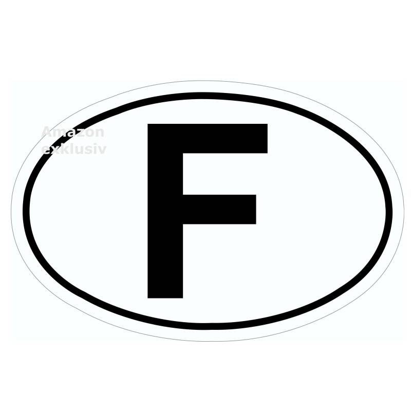 Magnet F-Schild Automagnetschild Frankreich France 13,5 x 9,0 cm Aufkleber von HR-Autocomfort