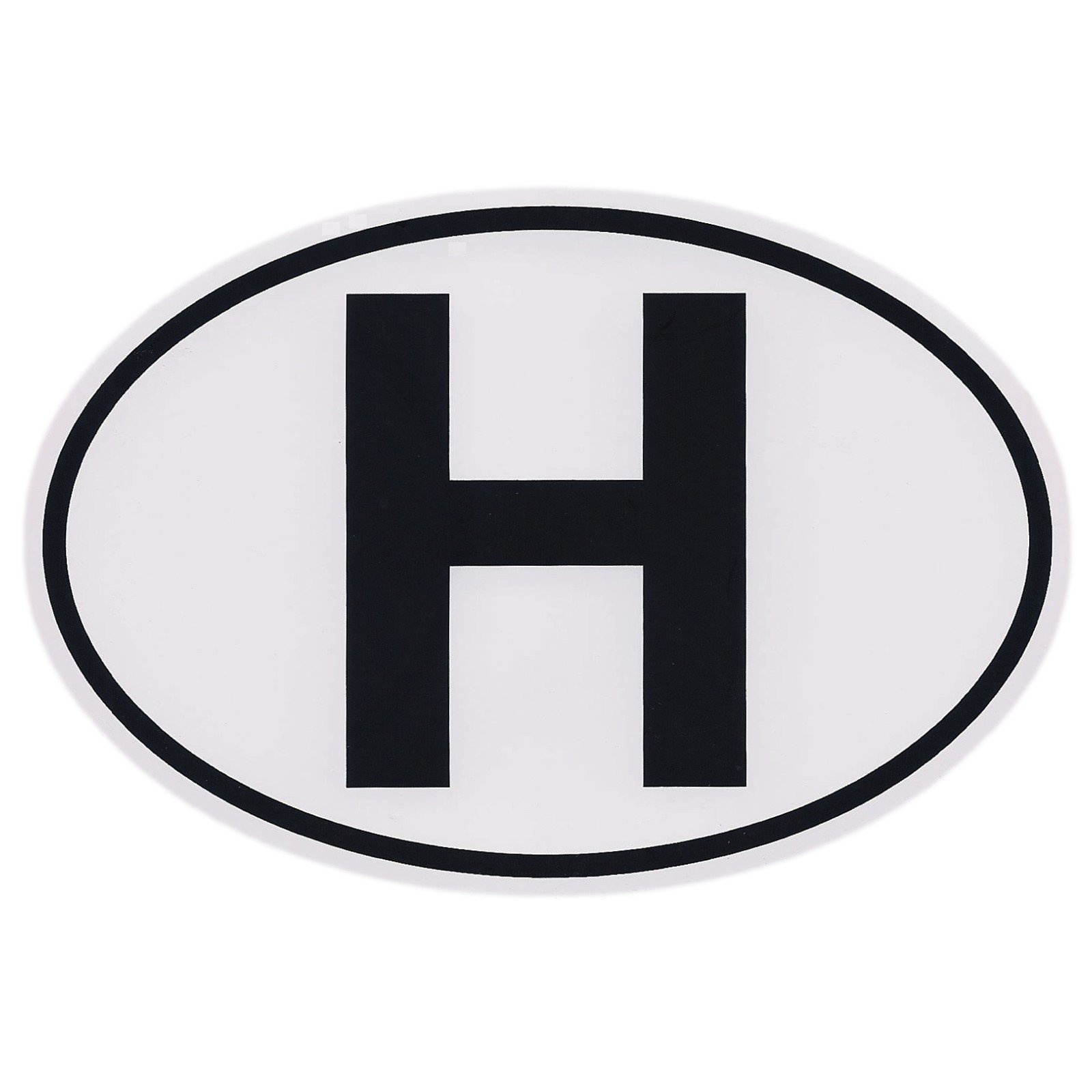 Republik Ungarn H Schild Kennzeichen H Aufkleber 13 cm HR Art. 370585 von HR-Autocomfort