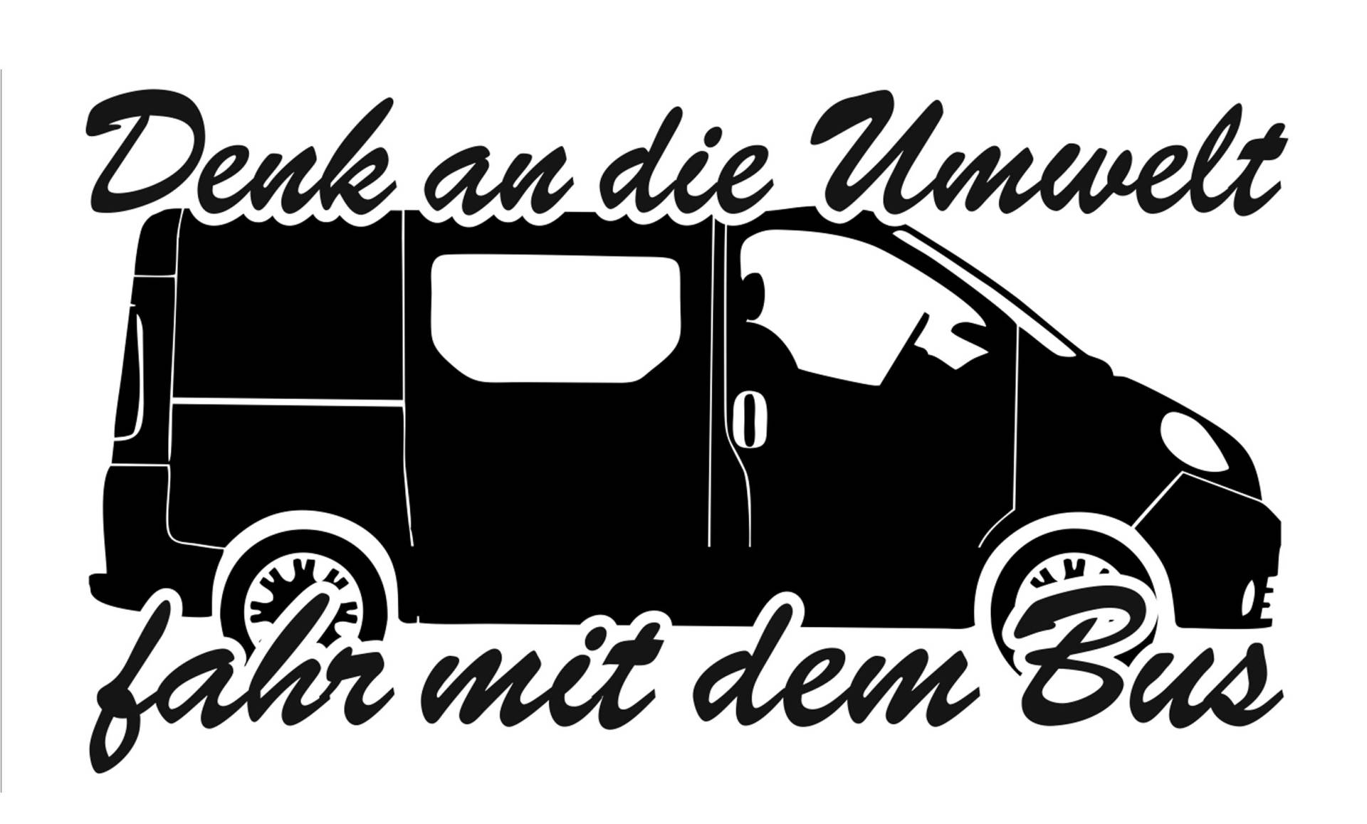 HR-WERBEDESIGN 1x Auto Aufkleber 20cm Denk an die Umwelt fahr mit dem Bus Fun Future Sticker HR-WERBEDESIGN 1x Auto Aufkleber 20cm Denk an die Umwelt fahr mit dem Bus Fun Future Sticker von PGONA