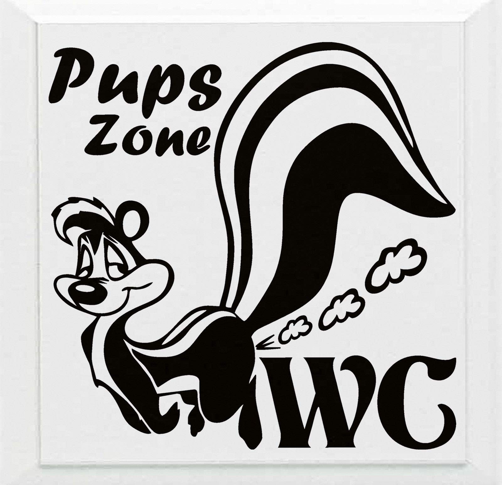 HR-WERBEDESIGN 1x Stinktier WC Badezimmer Toiletten Türaufkleber Wandtattoo Pups Zone Tattoo 2 HR-WERBEDESIGN 1x Stinktier WC Badezimmer Toiletten Türaufkleber Wandtattoo Pups Zone Tattoo 2 von FangZin