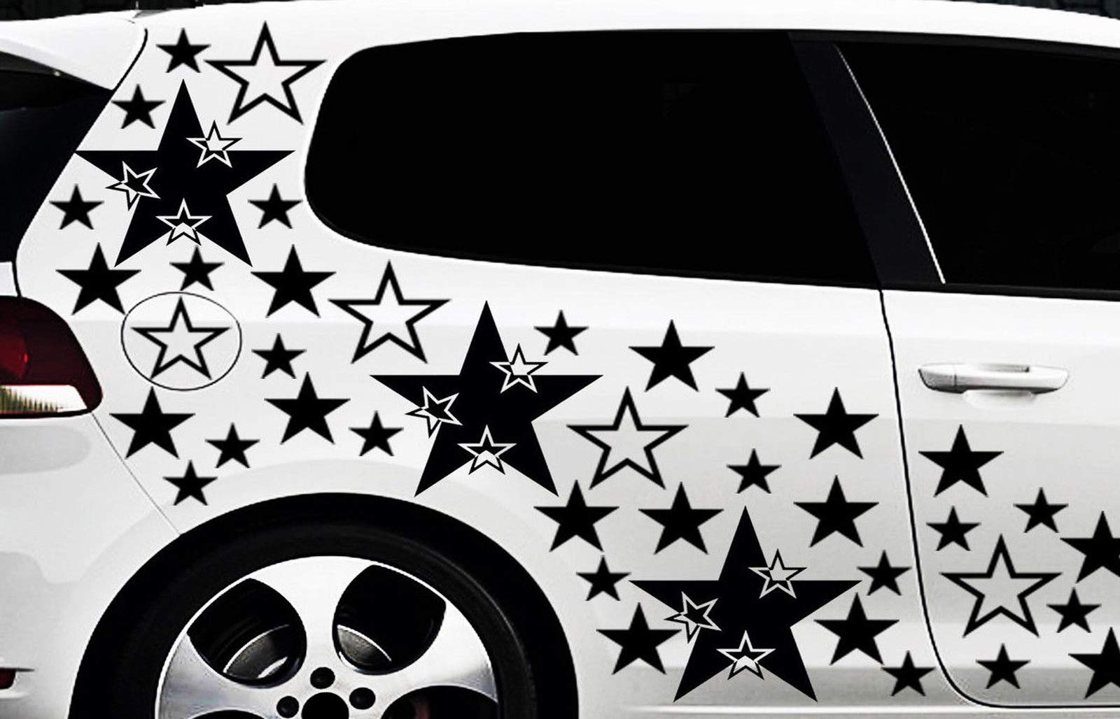 HR-WERBEDESIGN 279 Sterne XXL-Set Star Auto Aufkleber Sticker Tuning Shirt Stylin Wandtattoo xx von HR-WERBEDESIGN