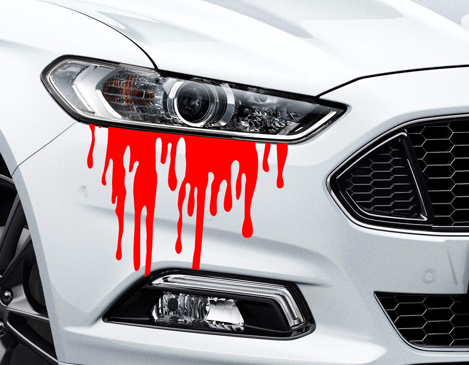 HR-WERBEDESIGN 2X Aufkleber Liquid Flüssig, Blood Blut Auto Blood Bleeding Car Sticker XVX Auto von HR-WERBEDESIGN