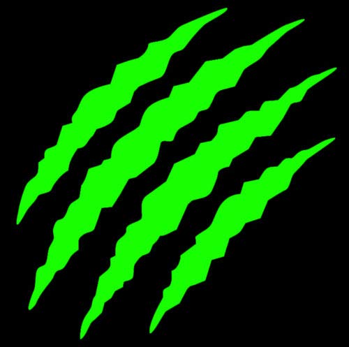 HR-WERBEDESIGN 2X Monster 30x15cm Kralle Sticker Aufkleber Motorrad Auto JDM OEM Tuning von Jlwiy