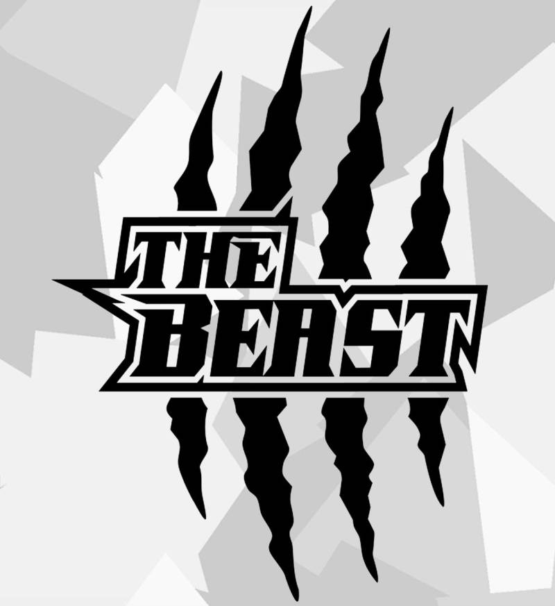 HR-WERBEDESIGN 2X Monster Kralle Sticker Aufkleber Motorrad Auto The Beast OEM Devil Tuning t von HR-WERBEDESIGN