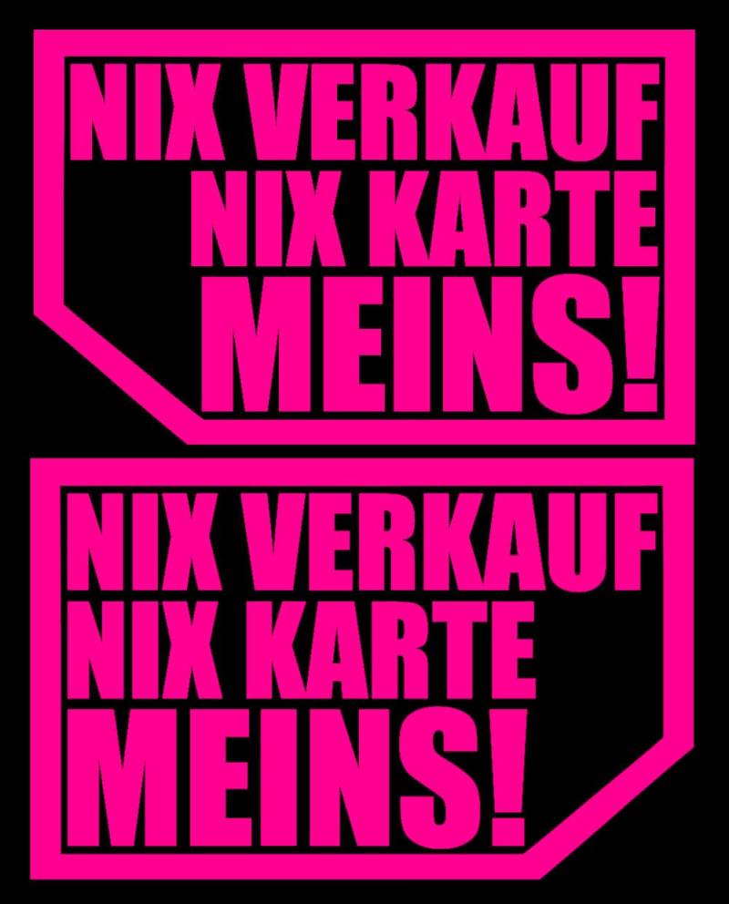 HR-WERBEDESIGN 2X NIX NIX Karte MEINS! autoscheibe Aufkleber Auto JDM OEM Tuning Expor2 von HR-WERBEDESIGN