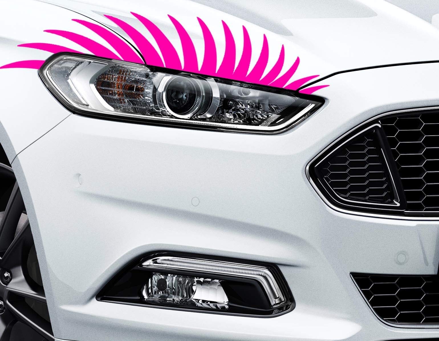 HR-WERBEDESIGN 2X WIMPERN Scheinwerfe Aufkleber Wimpern Eyelashes Car Sticker XXX Auto Augen Ey von HR-WERBEDESIGN