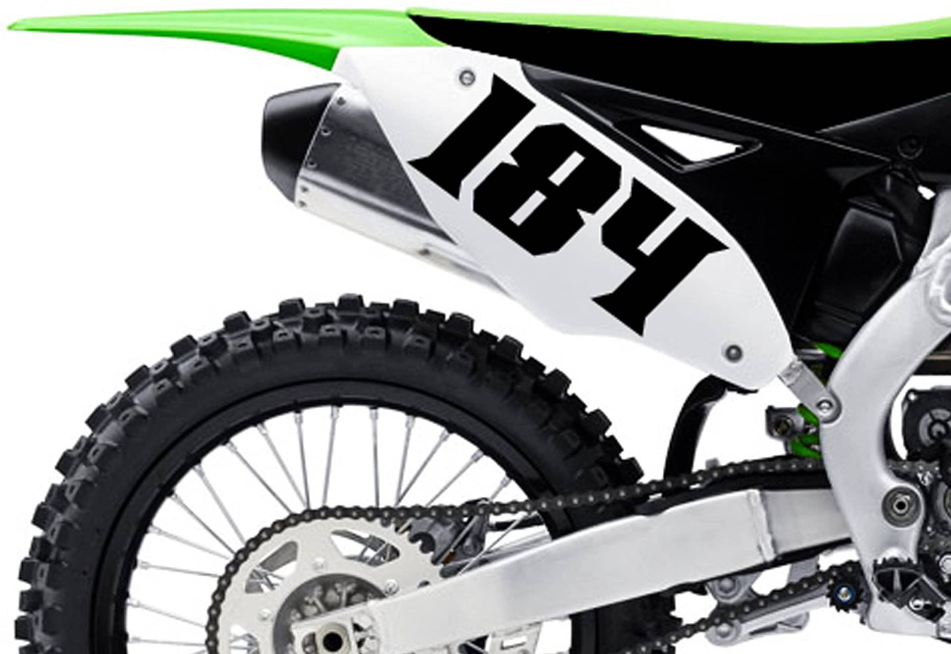 HR-WERBEDESIGN 3X Startnummer Wunschnummer Motorrad Motocross Aufkleber ATV MX Enduro Boot x von HR-WERBEDESIGN
