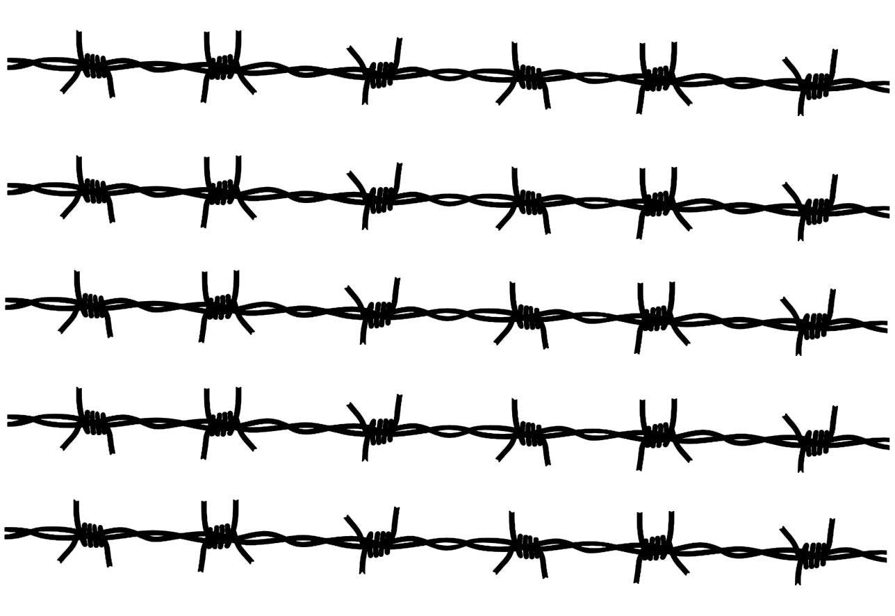 HR-WERBEDESIGN 5 Stück Stacheldraht Barbed Wire Aufkleber Karomuster Karo Sticker Taxi Dekor xu von HR-WERBEDESIGN