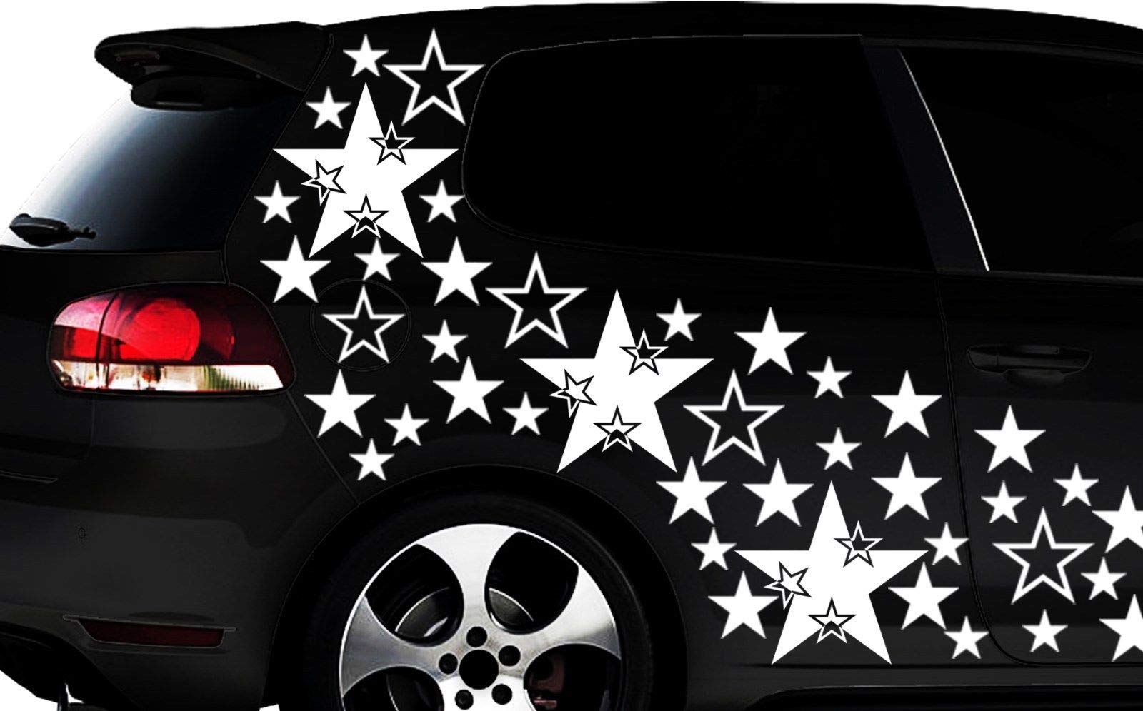 HR-WERBEDESIGN 93-teiliges Sterne Star Auto Aufkleber Set Sticker Tuning WANDTATTOO Blumen xxxm HR-WERBEDESIGN 93-teiliges Sterne Star Auto Aufkleber Set Sticker Tuning WANDTATTOO Blumen xxxm von HR-WERBEDESIGN