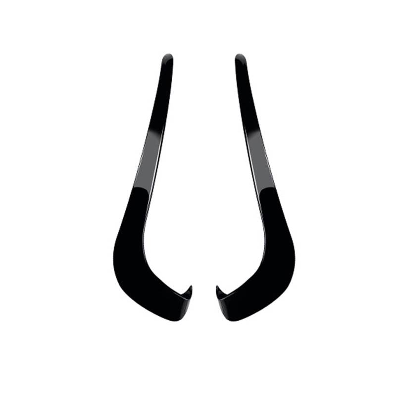 HRPOEW Auto Frontlippe Frontspoiler für VW Passat B7 2011 2012 2013 2014 2015, Spoilerlippe AntiKollision Abriebfest Frontstoßstange Lippe Auto Zubehör,normal-B-Glossy Black von HRPOEW