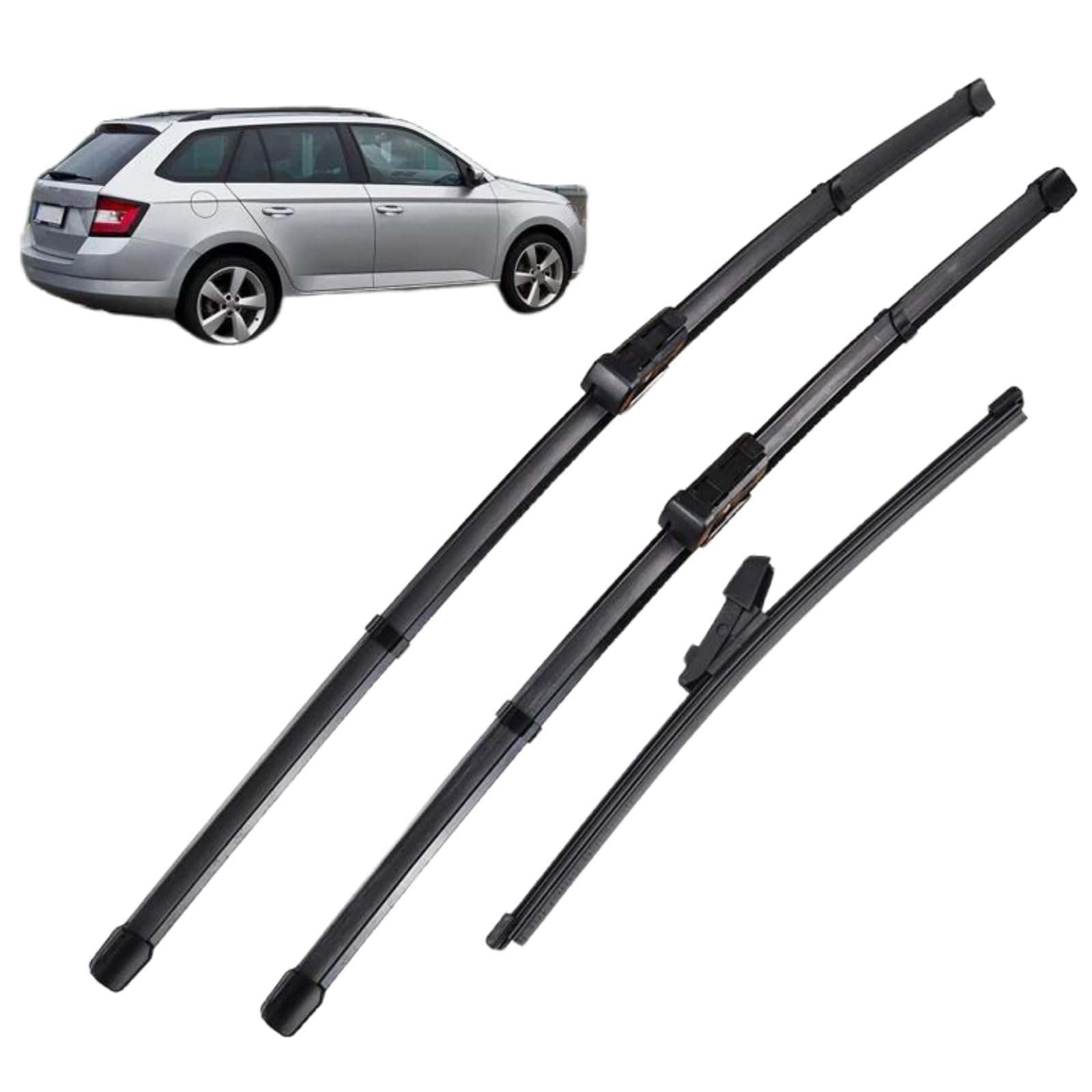 HRPOEW Individuelle Allwetter-Scheibenwischer Compatible für Skoda Fabia Combi Kombi 2014–2020 Wetterfest, Leichte Installation HRPOEW Individuelle Allwetter-Scheibenwischer Compatible für Skoda Fabia Combi Kombi 2014–2020 Wetterfest, Leichte Installation von HRPOEW