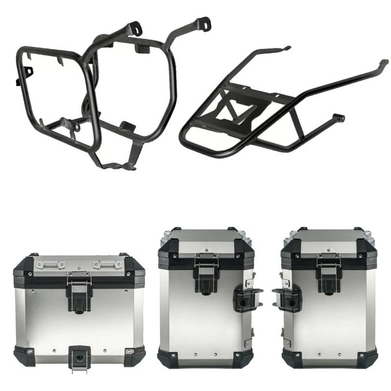 Gepäckträger Motorrad Motorrad Schwanz Fall Seite Sattel Hinten Gepäck Box Für Für VE&RSYS 650 2015 2016 2017 2018 2019 2020 2021 2022 von HRTLSS