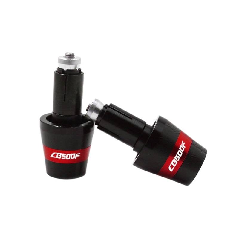 HRTLSS Motorrad-Slider-Lenkerende Compatible with Hon Da CB650F CB 650F CB 650 F Motorradzubehör Lenkergriffe Lenkerenden Gewicht Kappenstecker Schieber(Rosso) von HRTLSS