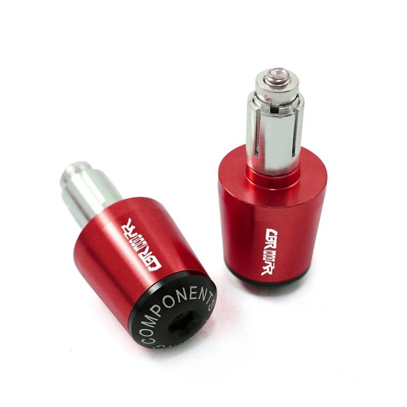 HRTLSS Slider-Lenkerende Compatible with Hon Da CB1000R CB 1000R CB1000 R 2008-2024 Motorradzubehör Lenkergriffe Lenkerdeckel Endstopfen(Rosso) von HRTLSS