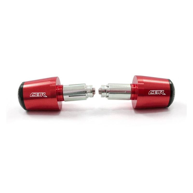 HRTLSS Slider-Lenkerende Compatible with Hon Da CBR 600 900 954 RR 1000 1100 CB 599 919 Motorradzubehör Lenkergriffe Lenkerdeckel Endstopfen(Rosso) von HRTLSS