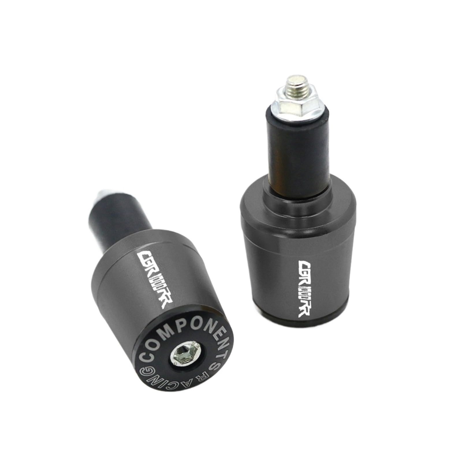HRTLSS Slider-Lenkerende Compatible with Hon Da CBR1000RR CBR 1000 RR CBR1000 RR Motorradzubehör Lenkergriffe Lenkergriff Endkappenstopfen(Grey) von HRTLSS