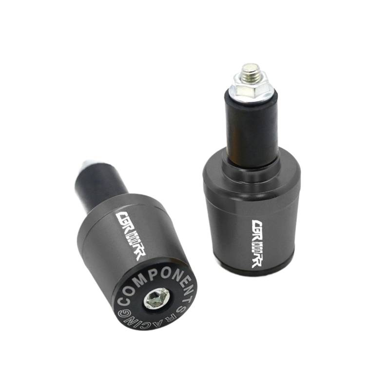 HRTLSS Slider-Lenkerende Compatible with Hon Da CBR1000RR CBR 1000 RR CBR1000 RR Motorradzubehör Lenkergriffe Lenkergriff Endkappenstopfen(Grey) von HRTLSS