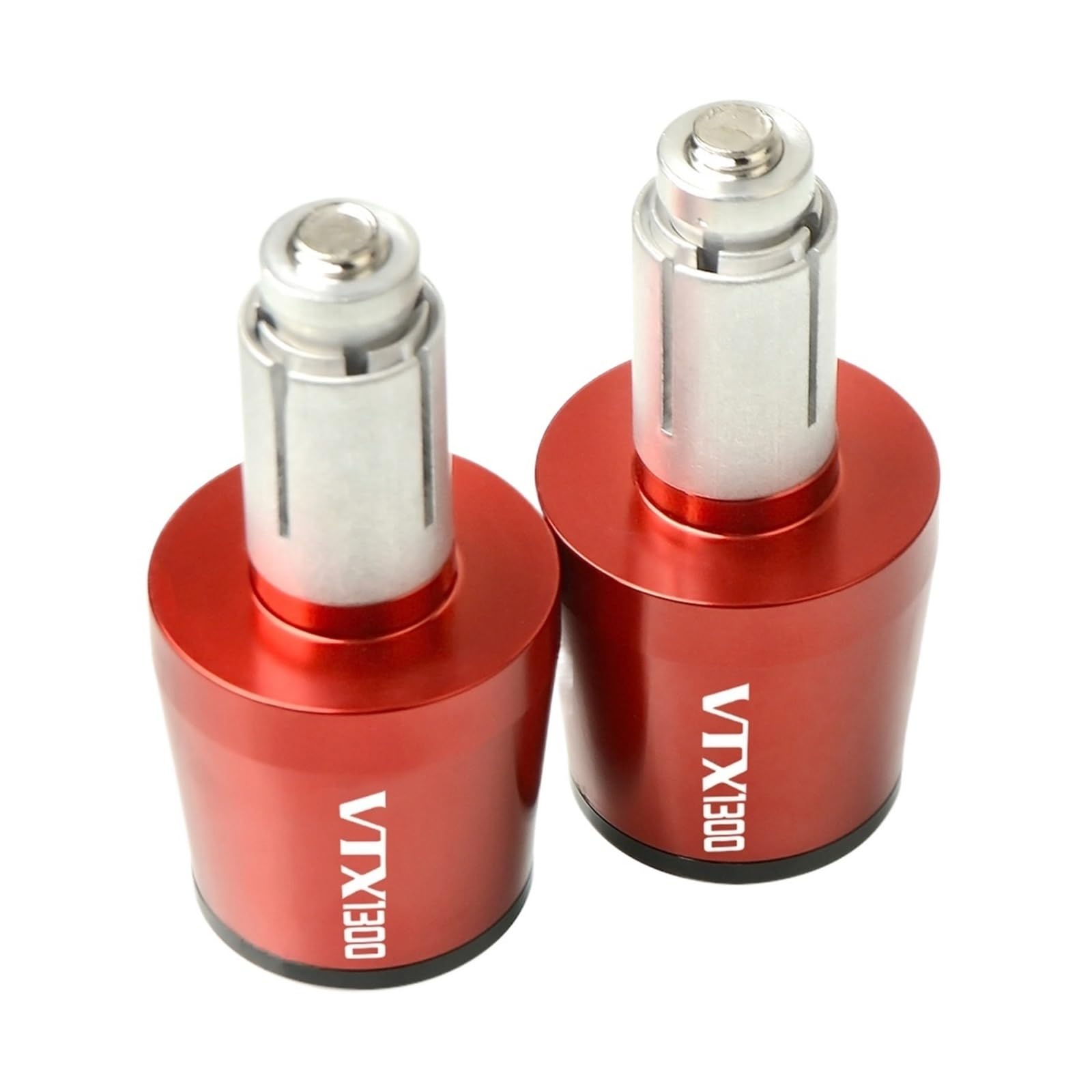HRTLSS Slider-Lenkerende Compatible with Hon Da VTX1300 VTX 1300 2003-2011 Motorrad Lenkergriffe Lenkerenden Kappenschieber(Rosso) von HRTLSS