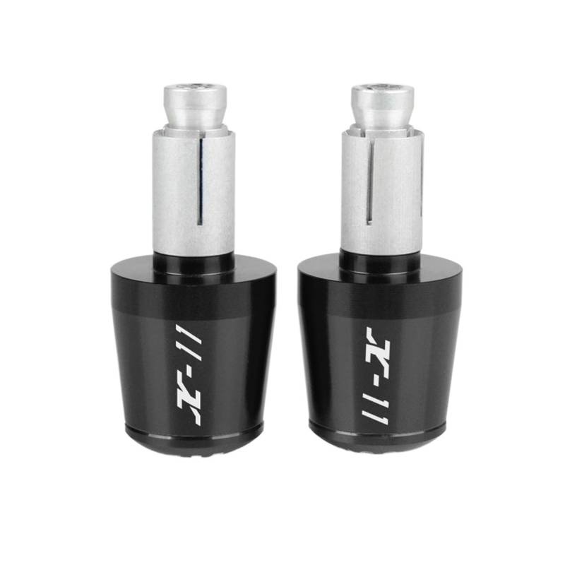 HRTLSS Slider-Lenkerende Motorradzubehör Lenkergriffe Lenkerendkappe Compatible with Hon Da X-11 X11 1999-2002(Nero) von HRTLSS