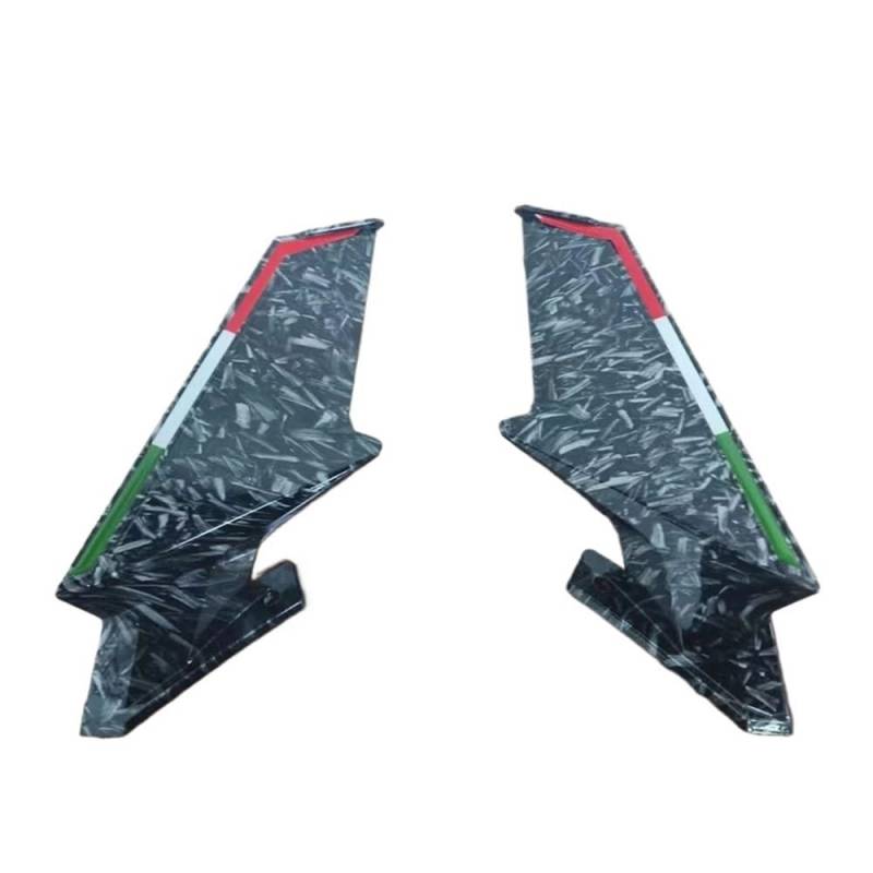 Motorrad Seitenspoiler Für YZF R25 R3 2019-2024 Motorrad Spiegel Winglets Seitenflügel Spoiler Verkleidung Frontverkleidung Seitenverkleidung Schutz von HRTLSS