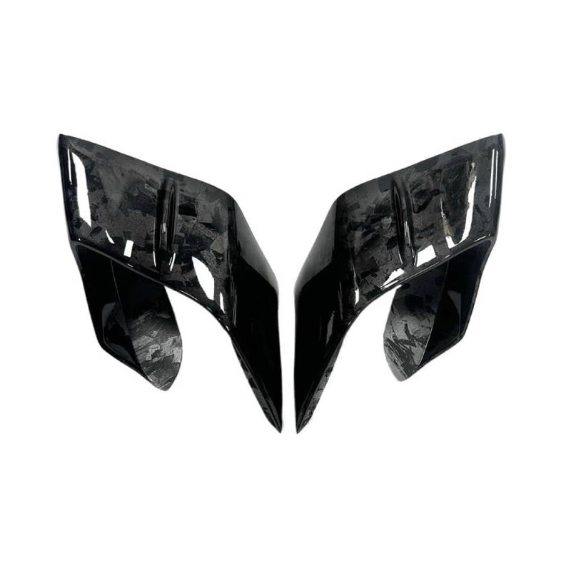 Motorrad Seitenspoiler Motorrad Zubehör Feste Flügel Verkleidung Kleine Flügel Spoiler Flügel Motorrad Seite Verkleidungen Für YZF R6 2017-2023 von HRTLSS