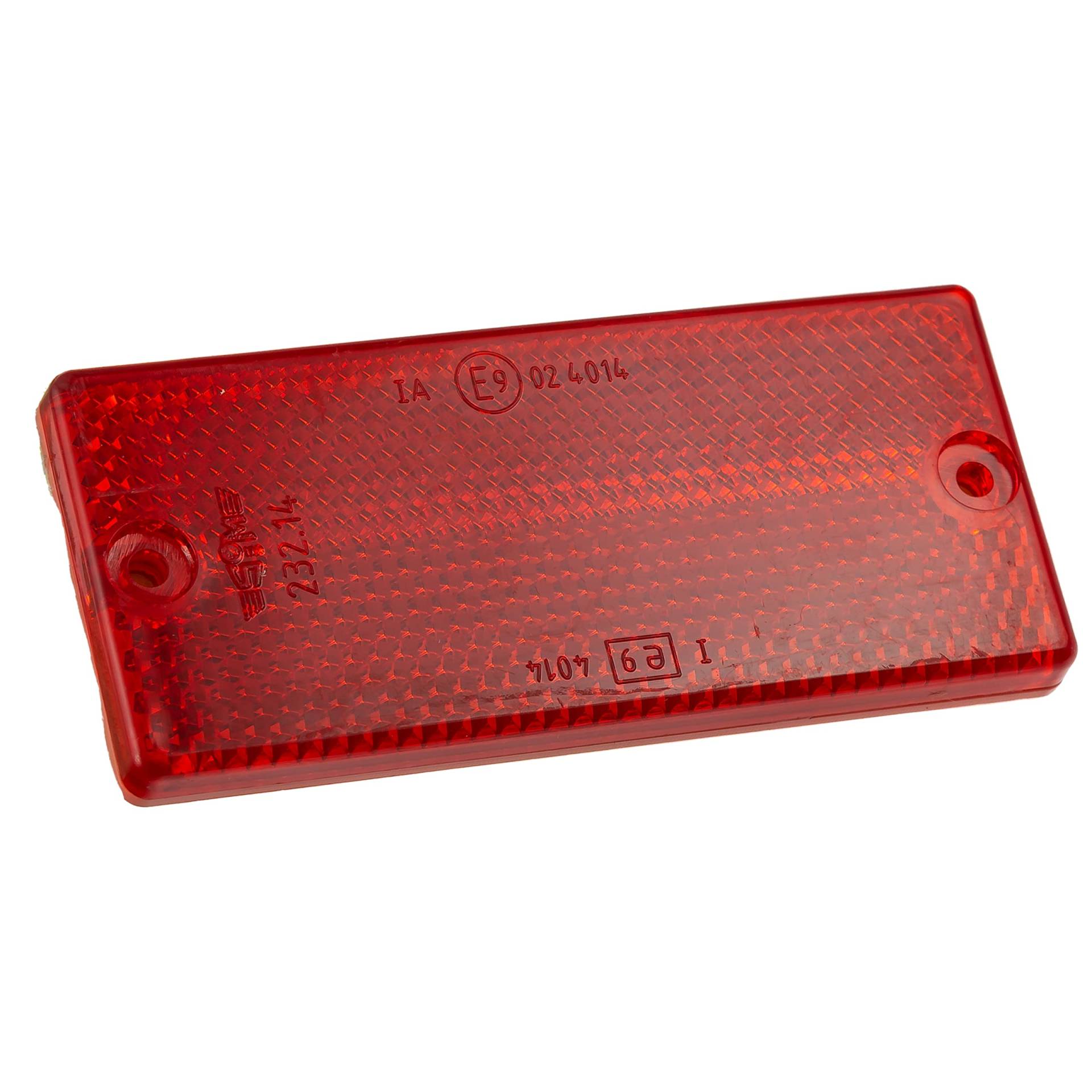 Rückstrahler "Standard" 90x40 rot E-geprüft Rückstrahler "Standard" 90x40 rot E-geprüft von HS-Motorradteile
