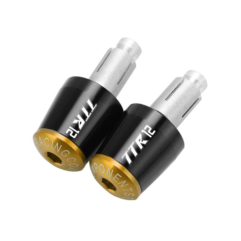 Motorrad Lenkerenden Stecker Motorrad 7/8'' 22MM Griff Bar End Gewichte Lenker Griffe Kappe FÜR Ya&maha TTR12 TTR 12 2019 2020 2021 2022 2023 2024 von HSDYRNVLPH