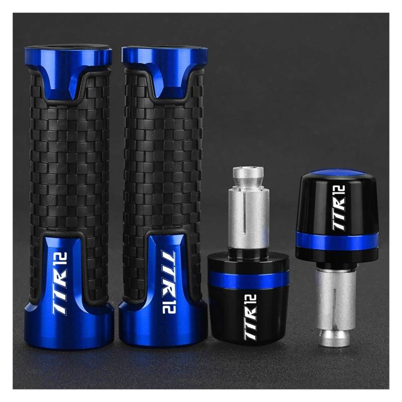 Motorrad Lenkerenden Stecker Motorrad 7/8'' 22MM Lenker Griffe Enden Griff Bar Kappe Grip End Plugs FÜR Ya&maha TTR12 TTR 12 2019 2020 2021 2022 2023 2024 von HSDYRNVLPH