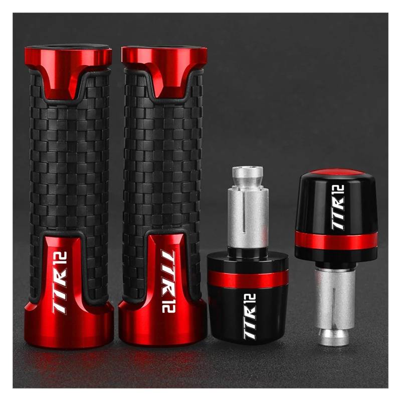 Motorrad Lenkerenden Stecker Motorrad 7/8'' 22MM Lenker Griffe Enden Griff Bar Kappe Grip End Plugs FÜR Ya&maha TTR12 TTR 12 2019 2020 2021 2022 2023 2024 von HSDYRNVLPH