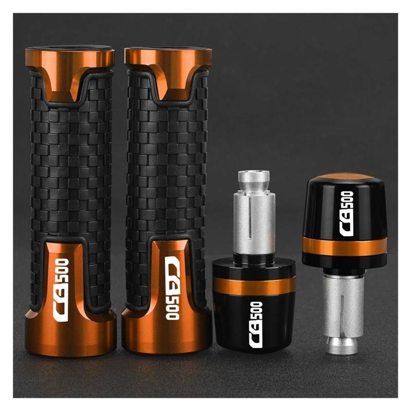 Motorrad Lenkerenden Stecker Motorrad CNC Griff Bar Kappe Ende Stecker Lenker Griffe FÜR HO&ND&A CB500F CB500 F CB 500F 2013-2018 2019 2020 2021 2022 2023 2024 von HSDYRNVLPH