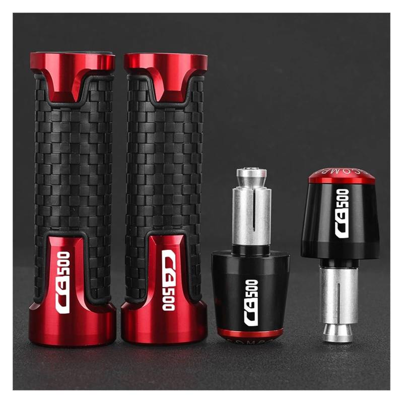 Motorrad Lenkerenden Stecker Motorrad CNC Griff Bar Kappe Ende Stecker Lenker Griffe FÜR HO&ND&A CB500F CB500 F CB 500F 2013-2018 2019 2020 2021 2022 2023 2024 von HSDYRNVLPH