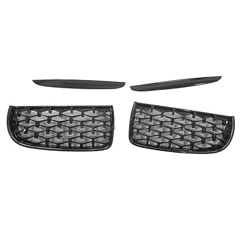 Auto Kühlergrill für BMW 3 Series E90 2005-2008, Frontgrill Einsatz Kühlergrill Einsatz Kühlergrill Ersatz,Bright black von HSHTTKL