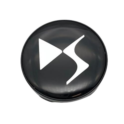4 Stück Felgenkappen für DS DS3 DS4 DS5 DS6 DS7 DS9, Radschraubenkappen Wheel Caps Radnaben Mitteldeckel Ersatz Zubehör Autozubehör,B von HSJKU