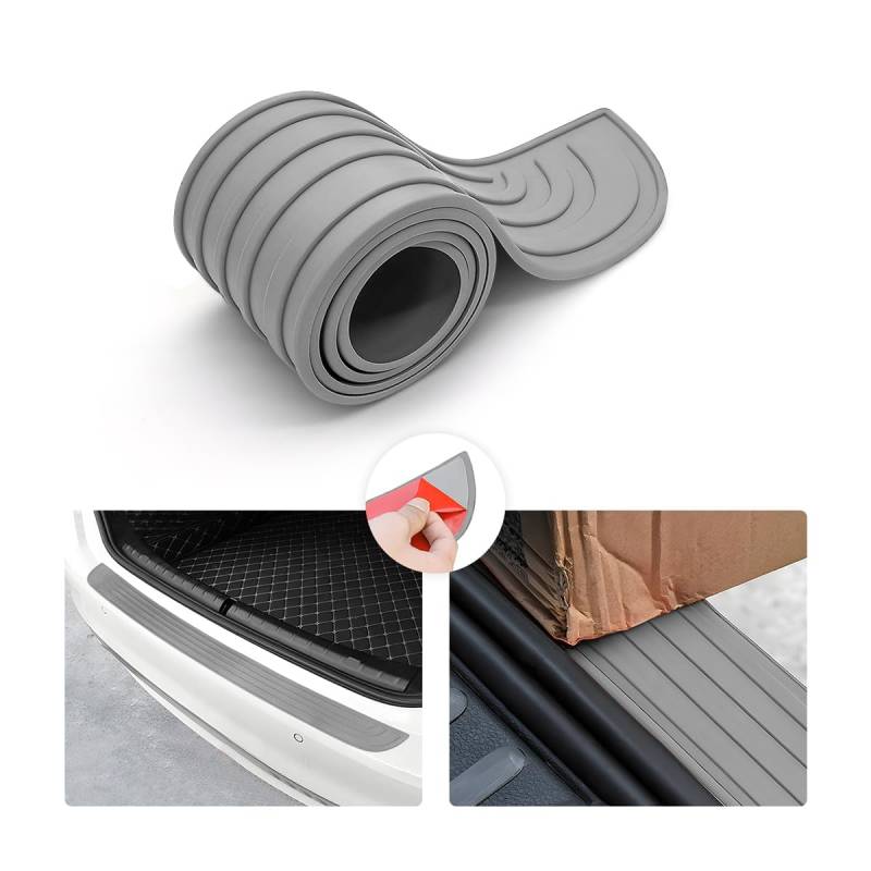 Stoßstangenschutz Aus Gummi Für Mercedes Benz GLC Coupé C254 2024, Schwellerschutz Für Den Kofferraum Heckstoßstangenschutz,G-104cm*9cm von HSJKU