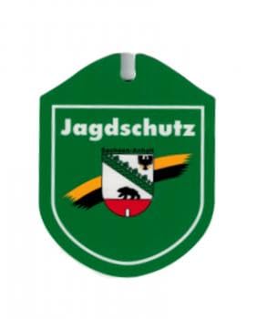 Einsatzschild Autoschild für Windschutzscheibe incl. Saugnapf - Jagdschutz - 308194 - incl. Wappen nach Wahl Farbe Region Sachsen-Anhalt Einsatzschild Autoschild für Windschutzscheibe incl. Saugnapf - Jagdschutz - 308194 - incl. Wappen nach Wahl Farbe Region Sachsen-Anhalt von HSK