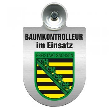 Einsatzschild mit Saugnapf - Baumkontrolleur im Einsatz 393806 incl. Regionenwappen nach Wahl Farbe Region Freistaat Sachsen Einsatzschild mit Saugnapf - Baumkontrolleur im Einsatz 393806 incl. Regionenwappen nach Wahl Farbe Region Freistaat Sachsen von HSK