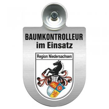 Einsatzschild mit Saugnapf - Baumkontrolleur im Einsatz 393806 incl. Regionenwappen nach Wahl Farbe Region Niedersachsen Einsatzschild mit Saugnapf - Baumkontrolleur im Einsatz 393806 incl. Regionenwappen nach Wahl Farbe Region Niedersachsen von HSK
