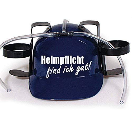 HSK Trinkhelm Spaßhelm mit Printmotiv - Helmfplicht find ich gut - 11844 - versch. Farben zur Wahl Farbe blau HSK Trinkhelm Spaßhelm mit Printmotiv - Helmfplicht find ich gut - 11844 - versch. Farben zur Wahl Farbe blau von HSK